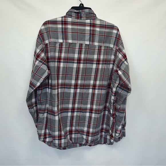 Columbia Button Up Adult XL Mens Multicolor Plaid Long Sleeve 100% Cotton Shirt - Picture 2 of 16